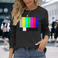 Color Bar Tv Test Pattern Long Sleeve T-Shirt Gifts for Her