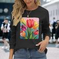 Colorful Tulip Costume Long Sleeve T-Shirt Gifts for Her