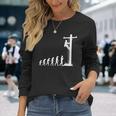 Cool Unique Evolution Of Lineman Electrician Long Sleeve T-Shirt Gifts for Her