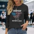 Courtesy Of The Red White And Blue Long Sleeve T-Shirt Gifts for Her