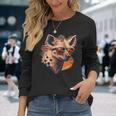 Crazy Looking And Laughing Hyena Long Sleeve T-Shirt Gifts for Her