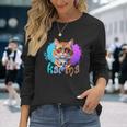 Cute Cat Lover Heart Shape Karma Long Sleeve T-Shirt Gifts for Her