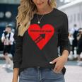 Dad Forever In My Heart Arrow In Heart Long Sleeve T-Shirt Gifts for Her