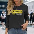 Danger High Vaultage Pole Vault Jumping Track Field Long Sleeve T-Shirt Gifts for Her