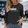 Danke Dankeschöndanke Für Alles Danklich German Language Langarmshirts Geschenke für Sie