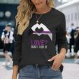 Demisexual Joke Heart Demisexual Flag Long Sleeve T-Shirt Gifts for Her