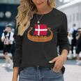 Denmark Flag Danish Pride Danmarkiking History Nordic Langarmshirts Geschenke für Sie