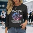 The Devil Still Has Restraining Order Against Me Veteran Long Sleeve T-Shirt Gifts for Her