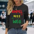 Die Ampel Muss Weg Gray Langarmshirts Geschenke für Sie