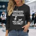 Dinosaurier Didn't Have Dackel Kinder Doxie Hund Papa Wiener Langarmshirts Geschenke für Sie