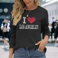 Distressed Retro I Love Los Angeles Souvenir Long Sleeve T-Shirt Gifts for Her