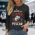 Divertido Pescador Fishing Regalo El Rey Quiere Pescar Camiseta de manga larga Regalos para ella