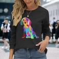 Dog Lover For Women's Beagle Colorful Beagle Long Sleeve T-Shirt Gifts for Her