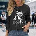 Dogo Argentino Dog Portrait Dog Langarmshirts Geschenke für Sie