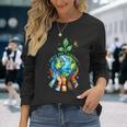 Earth Day 2024 Everyday Protect Environment Save The Planet Long Sleeve T-Shirt Gifts for Her