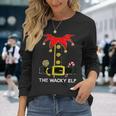 Elf Group Family Matching The Wacky Elf Christmas Long Sleeve T-Shirt Gifts for Her