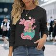 Me Encantan Los Fideos Y El Axolotl Kawaii Anime Kawaii Camiseta de manga larga Regalos para ella