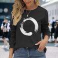 Enso Zen Circle Symbol Buddhism Buddha Meditation Yoga Long Sleeve T-Shirt Gifts for Her