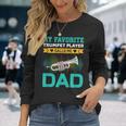 My Favorite Trumpet Player Calls Me Dad Fathers Day Long Sleeve T-Shirt Gifts for Her
