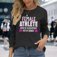 Female Athlete Judge By Achievement Not Gender Fun Long Sleeve T-Shirt Gifts for Her