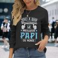 Fête Des Grands-Pères Meilleur Papi Super Papy T-shirt à manches longues Cadeaux pour elle