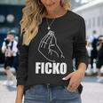 Ficko Italy Hand Sign Fun Geste Langarmshirts Geschenke für Sie