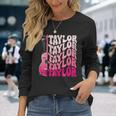 Firstname Taylor Cute Personalized First Name Taylor Vintage Long Sleeve T-Shirt Gifts for Her