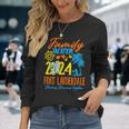 Fort Lauderdale Florida Vacation 2024 Matching Family Group Long Sleeve T-Shirt Gifts for Her