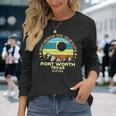 Fort Worth Texas Total Solar Eclipse 2024 Long Sleeve T-Shirt Gifts for Her