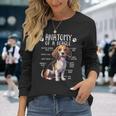 Beagle Anatomy Of A Beagle Dog Owner Cute Pet Lover Long Sleeve T-Shirt Gifts for Her