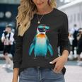 Bespectacled Emperor Penguin Long Sleeve T-Shirt Gifts for Her