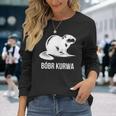 Bober Bóbr Kurwa Polish Internet Meme Beaver Langarmshirts Geschenke für Sie