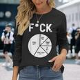 Fuck You Fuck That Fuck Off Adult Humor Pie Chart Long Sleeve T-Shirt Gifts for Her