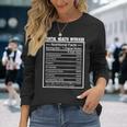 Job Title Worker Nutrition Facts Mental Health Worker Long Sleeve T-Shirt Gifts for Her