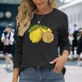 Lemon Citrus Fruit Langarmshirts Geschenke für Sie