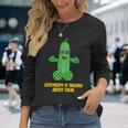 Pickleball Humor Dirty Joke Pickle's Balls Suggestive Long Sleeve T-Shirt Gifts for Her