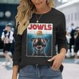 Pittie Pitbull Pit Bull Jowls Burger Bully Dog Mom Long Sleeve T-Shirt Gifts for Her