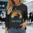 Rabbit Vintage Best Rabbit Dad Ever Father's Day Long Sleeve T-Shirt Gifts for Her