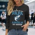 Geboren Um Mit Papa Fishing Zu Gehen Saying Angler Langarmshirts Geschenke für Sie