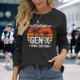 Gen X 1980 Generation X 1980 Birthday Gen X Vintage 1980 Long Sleeve T-Shirt Gifts for Her