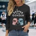 Gender Reveal Party Keeper Of Gender Boxing Long Sleeve T-Shirt Gifts for Her