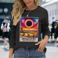 Georgetown Texas Total Solar Eclipse 2024 Totatily Vintage Long Sleeve T-Shirt Gifts for Her