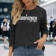 Godfather Est 2024 Father's Day God Dad Announcement Reveal Long Sleeve T-Shirt Gifts for Her