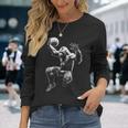 Gorilla Playing Basketball Gorilla Basketball Player Long Sleeve T-Shirt Gifts for Her