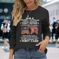 I Am A Grumpy Veteran I Served I Sacrificed Veteran Day Long Sleeve T-Shirt Gifts for Her