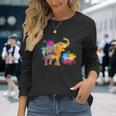 Happy Holi Festival Of Colors Indian Hindu Spring Long Sleeve T-Shirt Gifts for Her