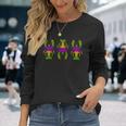 Happy Mardi Gras 2024 Crawfish Mardi Gras Matching Party Long Sleeve T-Shirt Gifts for Her