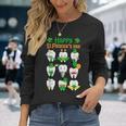 Happy St Patrick Day Dental Saint Paddys Th Irish Dentist Long Sleeve T-Shirt Gifts for Her
