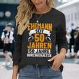 Herren Goldhochzeit Deko Hochzeitstag Jubiläum Ehemann Hochzeit Langarmshirts Geschenke für Sie