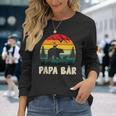 Herren Papa Bär Mit Zwillingenatertag Retroater & Opa Geschenk Langarmshirts Geschenke für Sie